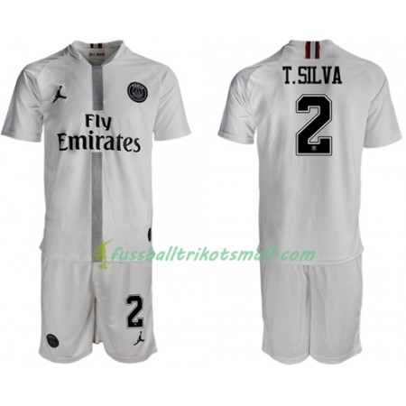 Fußballtrikots Paris Saint Germain T.Silva 2 Jodan Weiß Kinder 2018-2019 Kurzarm Ausweichtrikot kaufen
